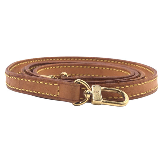 LOUIS VUITTON Shoulder strap leather Brown