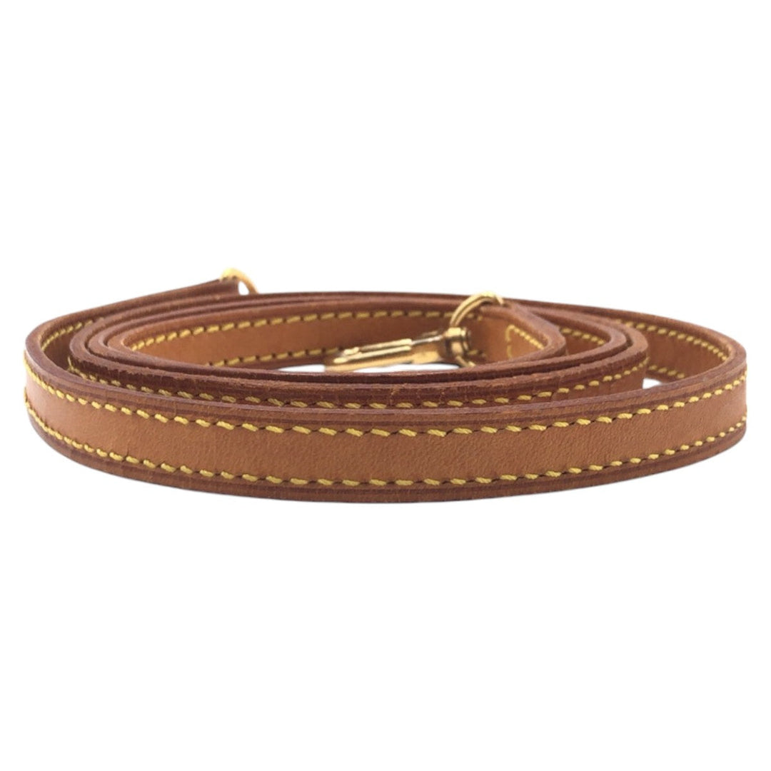 LOUIS VUITTON Shoulder strap leather Brown