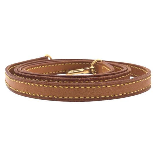 LOUIS VUITTON Shoulder strap leather Brown