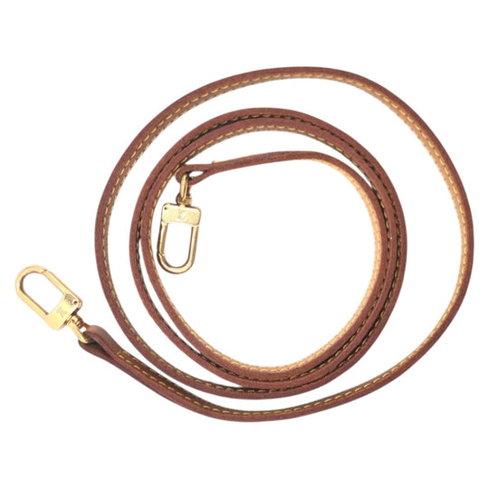 LOUIS VUITTON Shoulder strap leather Brown