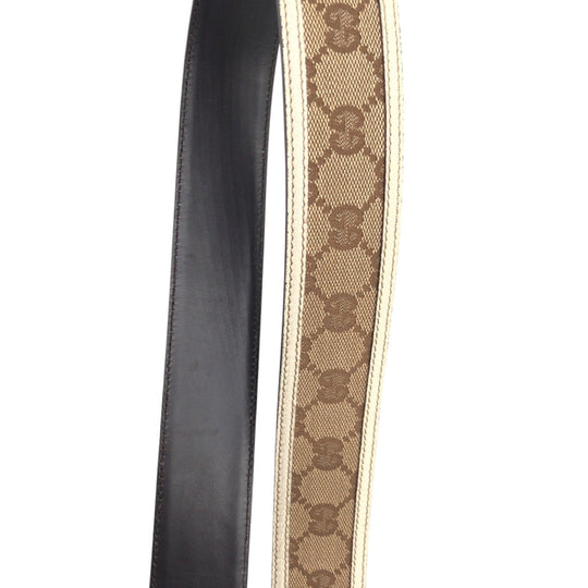 GUCCI belt 114876 493949 80 32 GG canvas Brown GG pattern