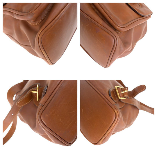 GUCCI Backpack 003 2058 0016 leather Brown Gold Metal Backpacks & Daypacks Backpacks Bamboo Women Used Authentic