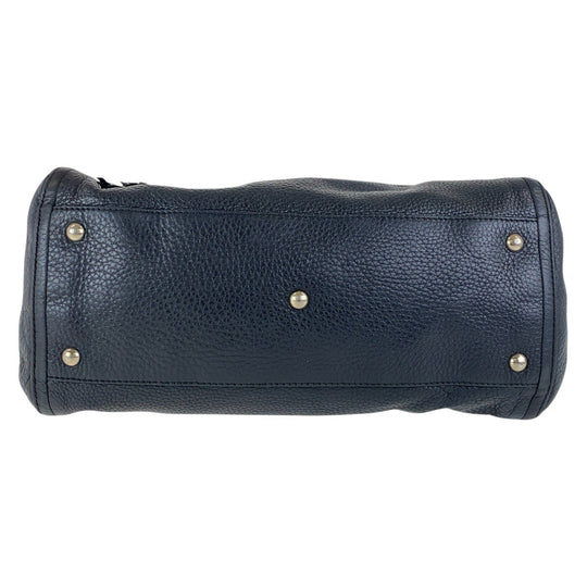 GUCCI Shoulder Bag 282309 leather Black SilverMetal Shoulder Bag Soho Women Used Authentic
