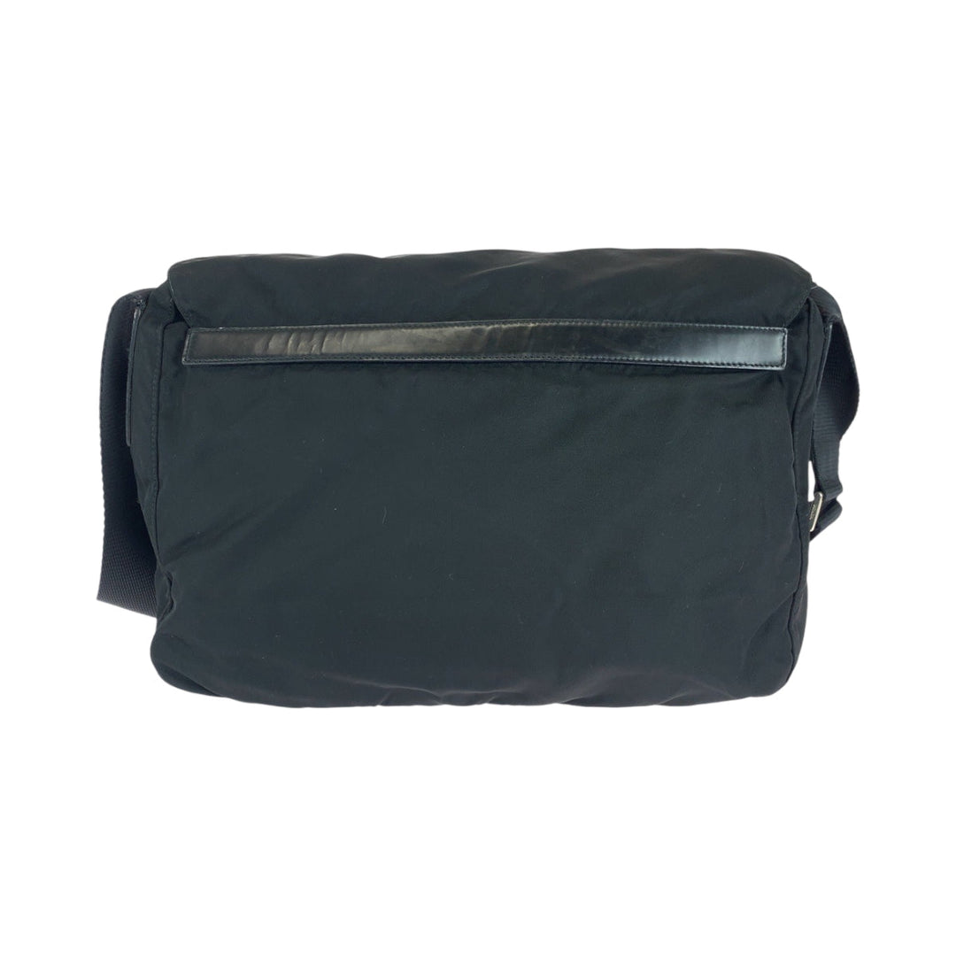 PRADA Shoulder Bag Nylon black Shoulder Bag Messenger Bag Unisex Test Triangle With logo mens Used Authentic