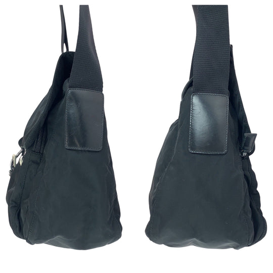 PRADA Shoulder Bag Nylon black Shoulder Bag Messenger Bag Unisex Test Triangle With logo mens Used Authentic