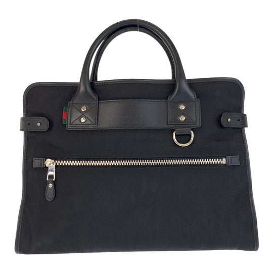 GUCCI Business bag 246410 Nylon, Leather black Business bag briefcase Sherry line mens Used Authentic