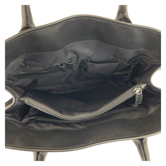 GUCCI Business bag 246410 Nylon, Leather black Business bag briefcase Sherry line mens Used Authentic