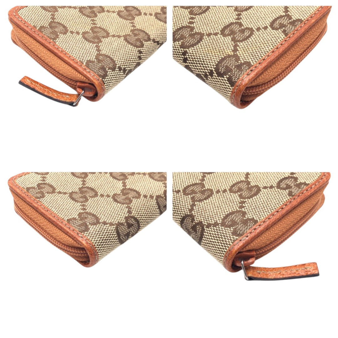 GUCCI Coin case 138098 0416 GG canvas Brown Card Case GG pattern Women(Unisex) Used Authentic