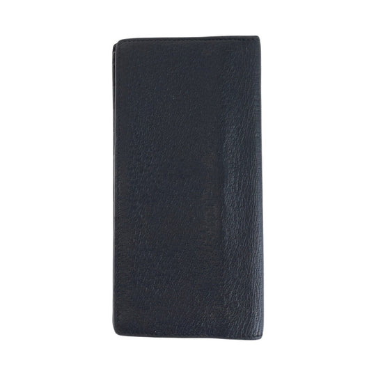 GUCCI Long Wallet Purse 459133 leather Black GoldMetal GG Marmont