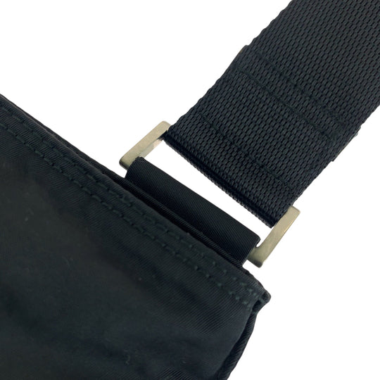 PRADA Shoulder Bag VA0053 Nylon black Shoulder Bag Messenger bag Test Triangle With logo mens Used Authentic