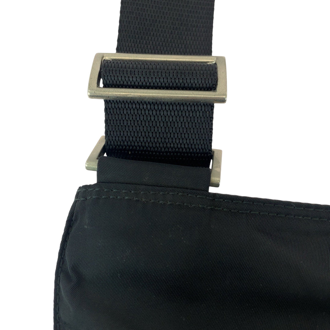 PRADA Shoulder Bag VA0053 Nylon black Shoulder Bag Messenger bag Test Triangle With logo mens Used Authentic