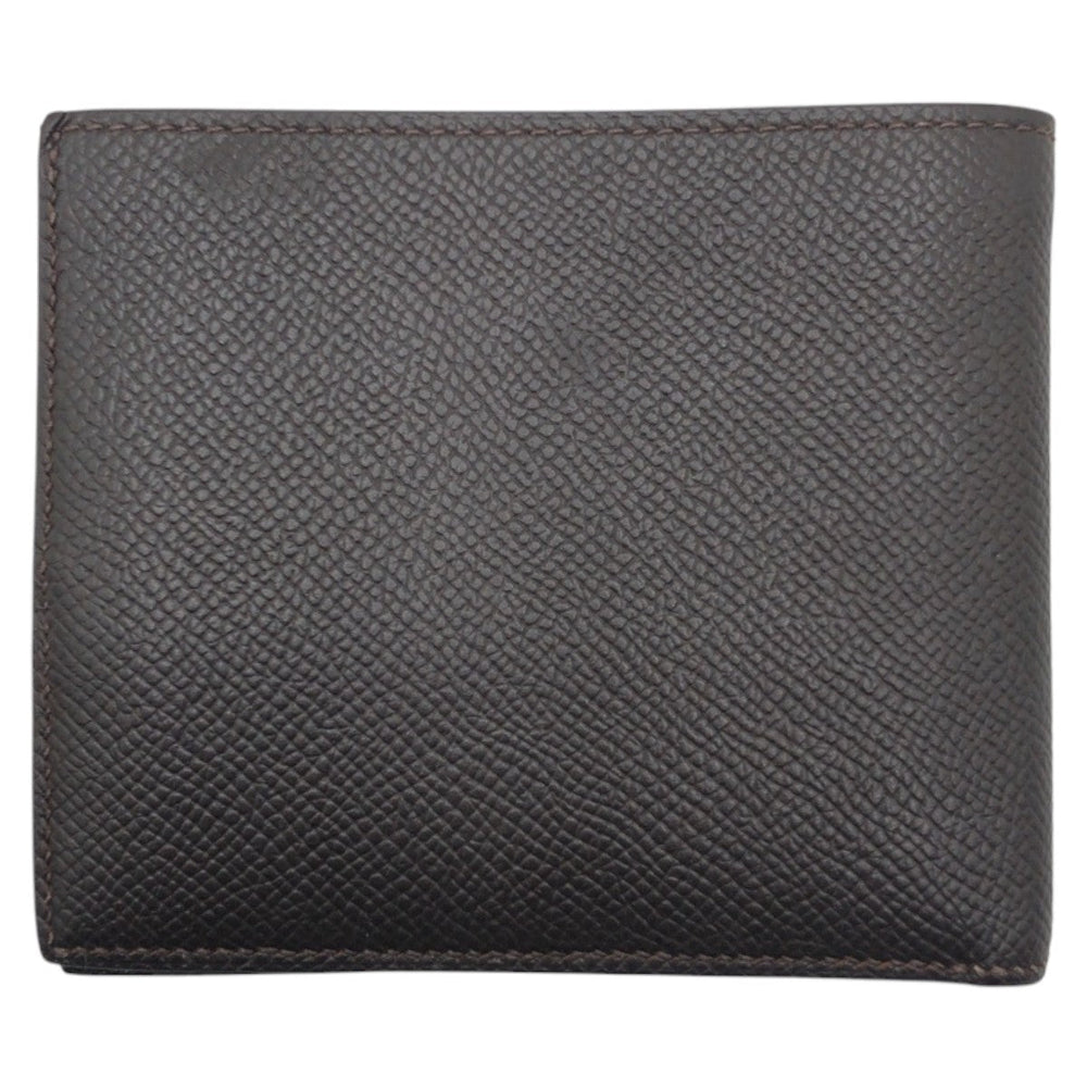 HERMES Bifold Wallet Epsom Brown