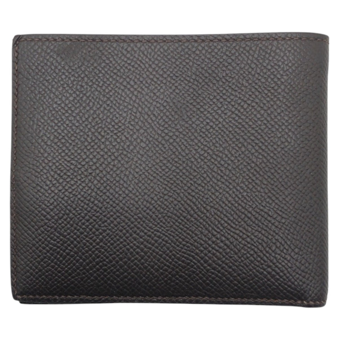 HERMES Bifold Wallet Epsom Brown