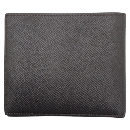 HERMES Bifold Wallet Epsom Brown
