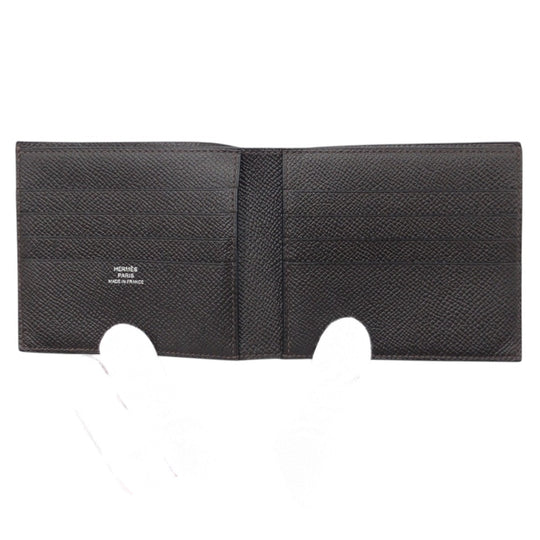HERMES Bifold Wallet Epsom Brown