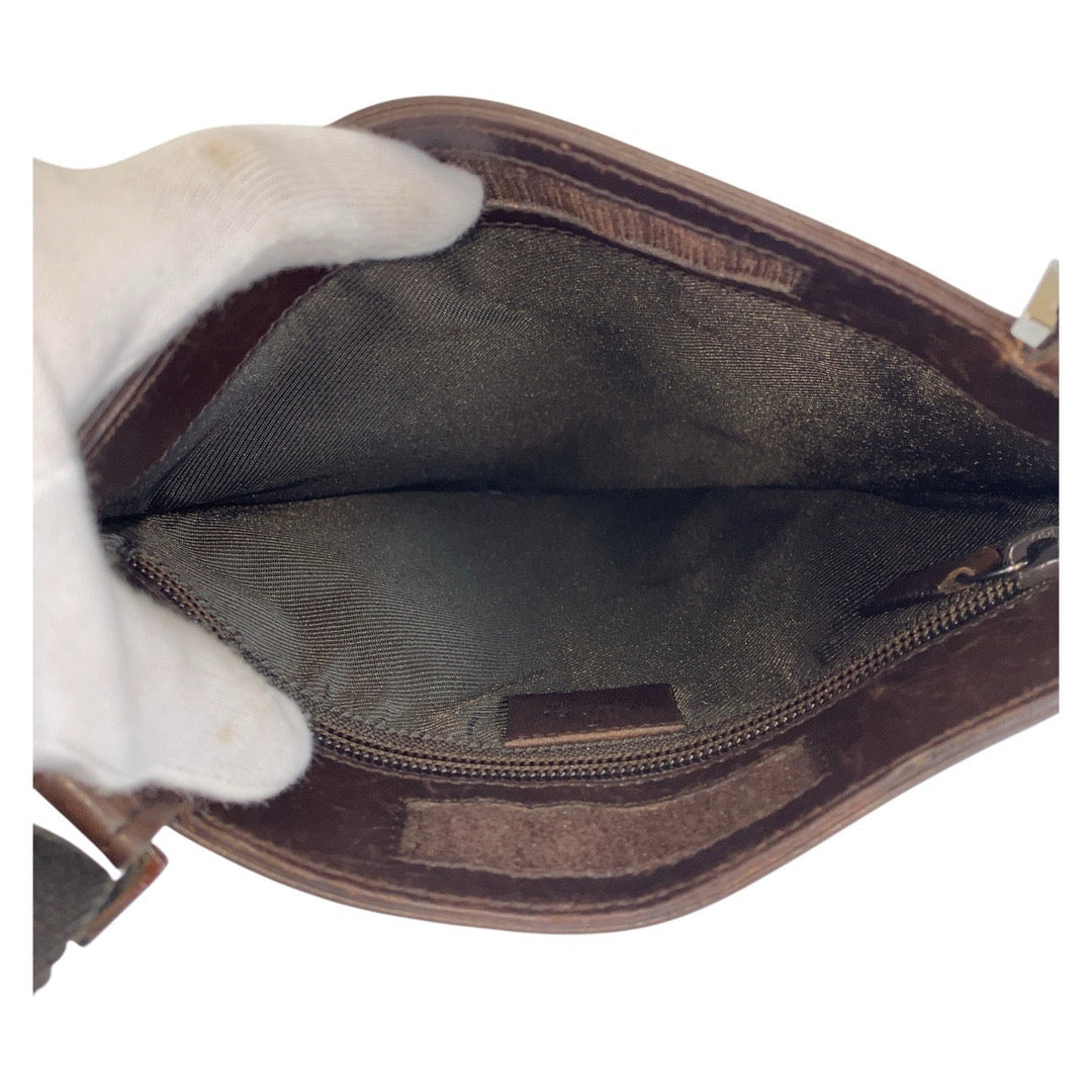 GUCCI Shoulder Bag 27639 GG Supreme Canvas Brown