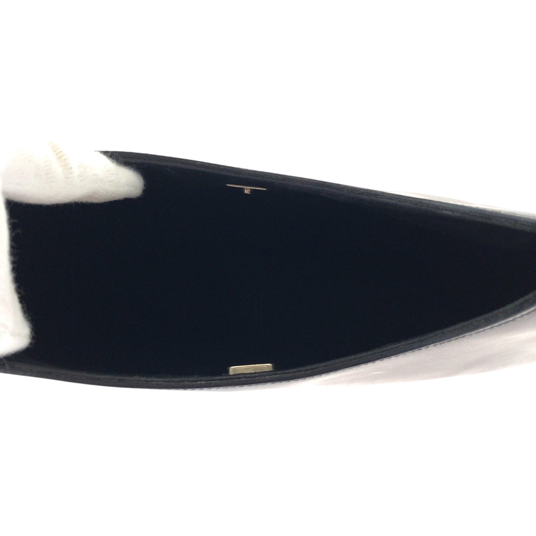 GUCCI Shoulder Bag 001 3739 leather Black black red One Shoulder Bag Bamboo Women Used Authentic