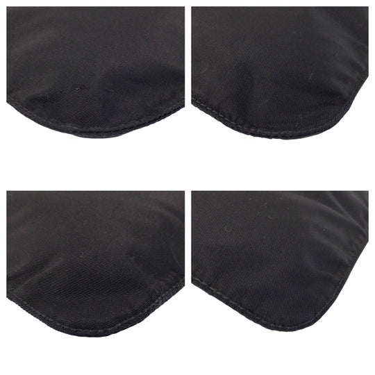 PRADA Shoulder Bag Nylon black Shoulder Bag Messenger bag Test Triangle With logo Women Used Authentic