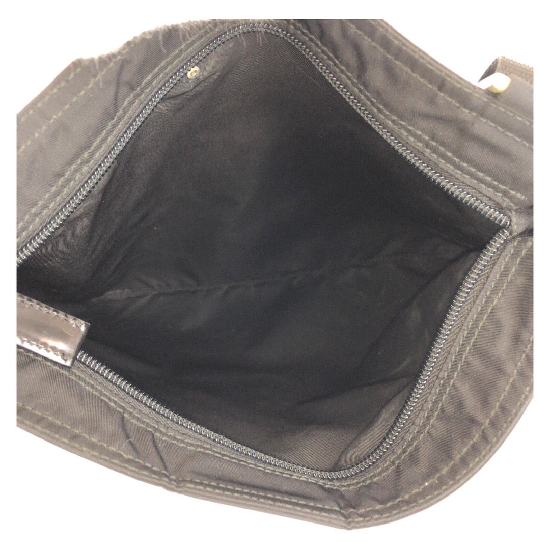 PRADA Shoulder Bag Nylon black Shoulder Bag Messenger bag Test Triangle With logo Women Used Authentic