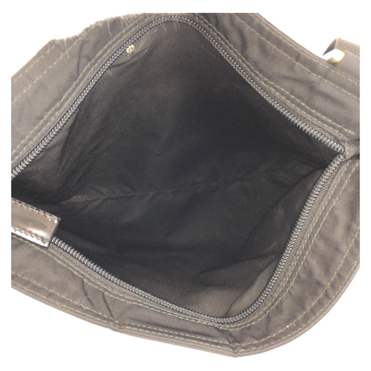 PRADA Shoulder Bag Nylon black Shoulder Bag Messenger bag Test Triangle With logo Women Used Authentic
