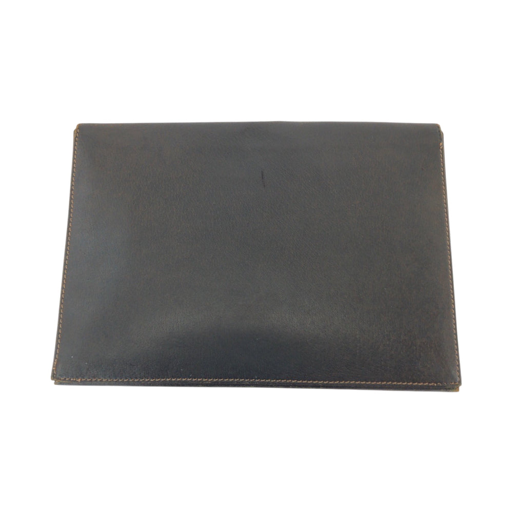 GUCCI Clutch bag leather Brown Old Gucci