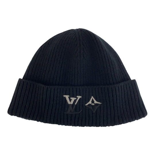 LOUIS VUITTON Knit cap M79081 cashmere black LV Dual Beanie S