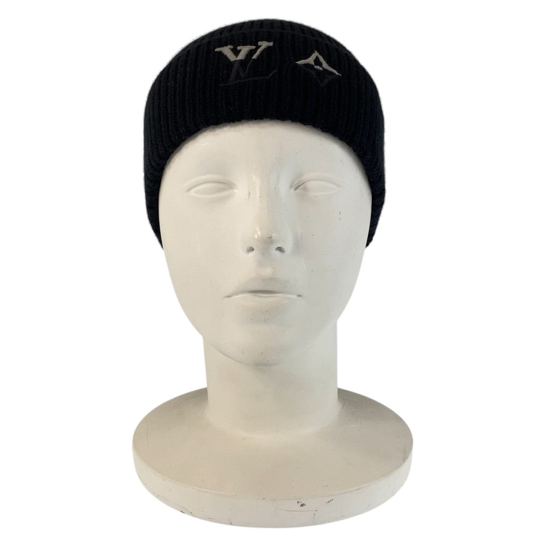 LOUIS VUITTON Knit cap M79081 cashmere black LV Dual Beanie S