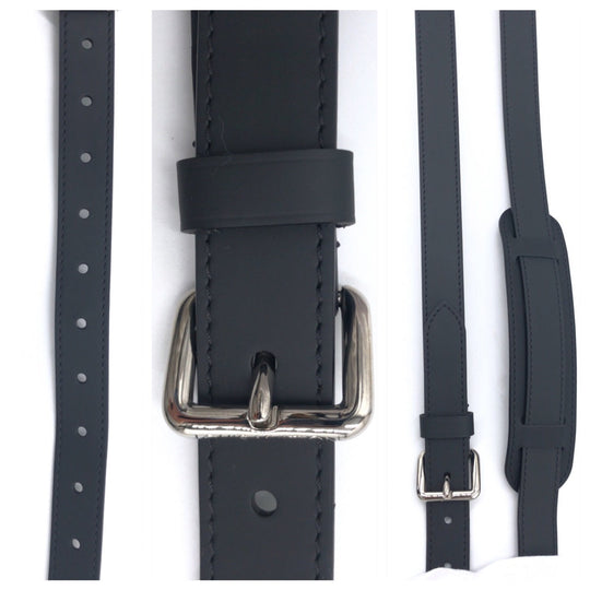 LOUIS VUITTON Shoulder strap leather black
