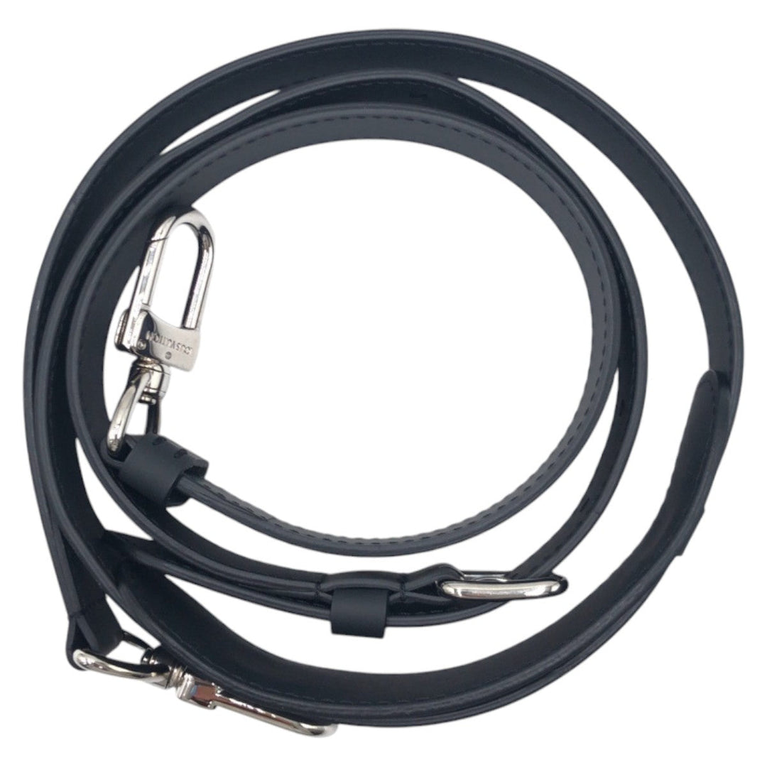 LOUIS VUITTON Shoulder strap leather black