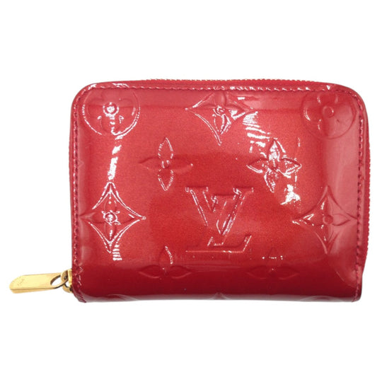 LOUIS VUITTON Card Case M93608  enamel Red Monogram Vernis