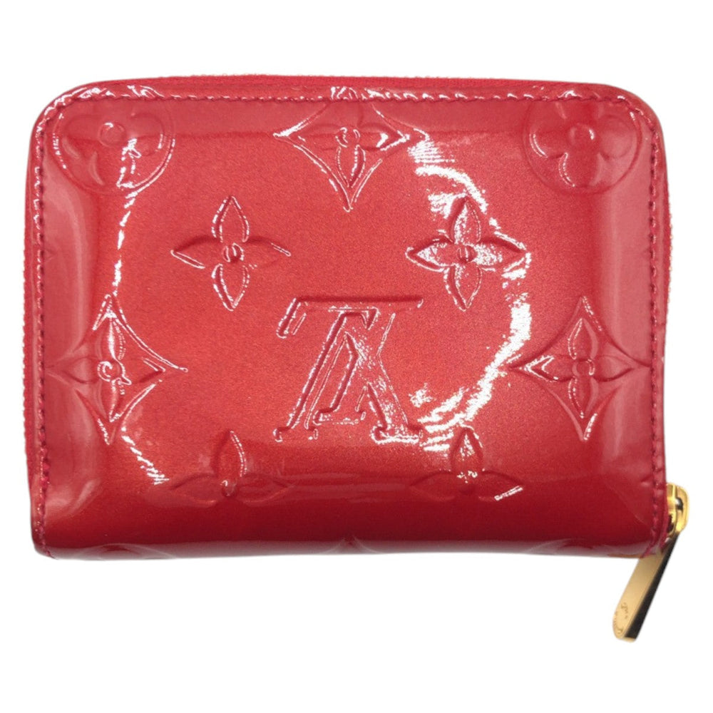 LOUIS VUITTON Card Case M93608  enamel Red Monogram Vernis