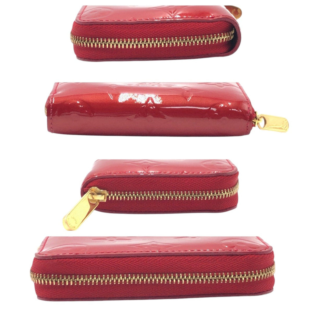 LOUIS VUITTON Card Case M93608  enamel Red Monogram Vernis