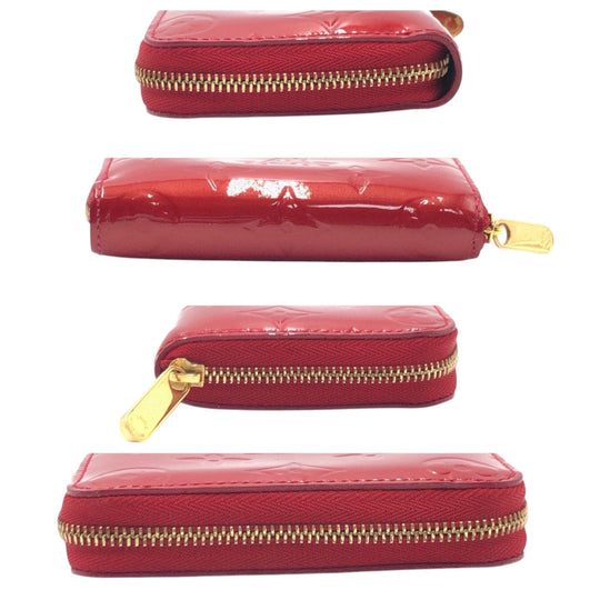 LOUIS VUITTON Card Case M93608  enamel Red Monogram Vernis