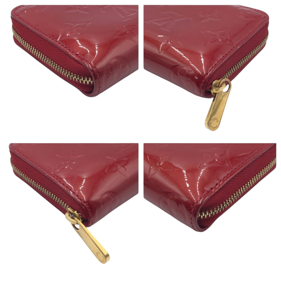 LOUIS VUITTON Card Case M93608  enamel Red Monogram Vernis