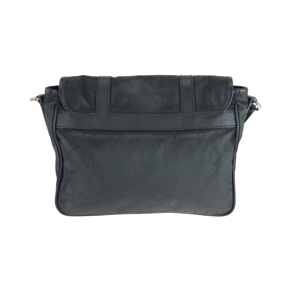 GUCCI Shoulder Bag 510335 Nylon, Leather black Shoulder Bag Pochette Unisex mens Used Authentic