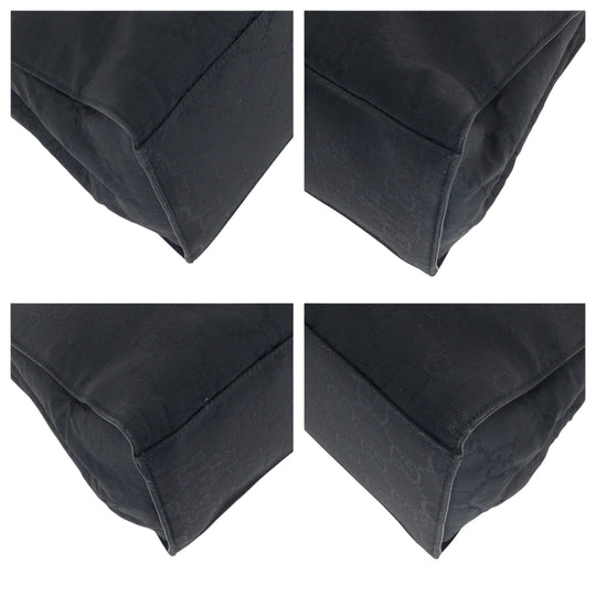 GUCCI Tote Bag 002 1010 Nylon black Bamboo