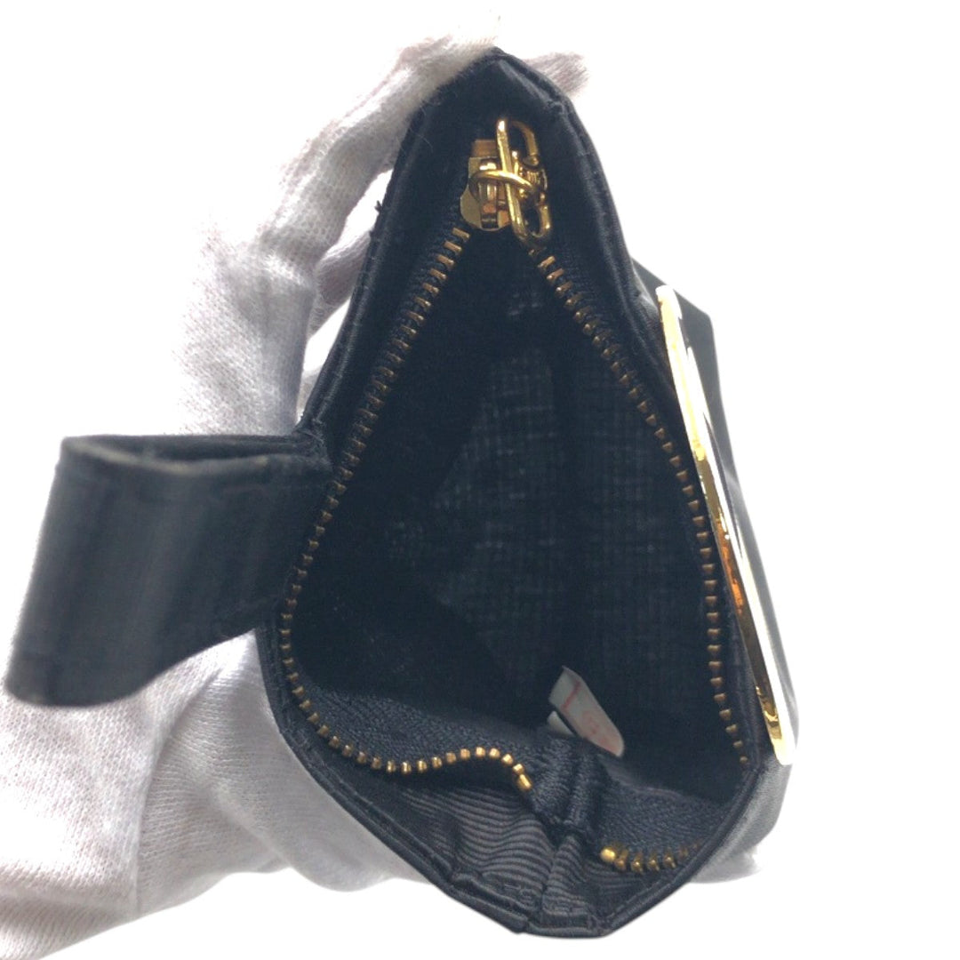 CELINE Pouch cotton black Circle logo