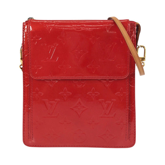 LOUIS VUITTON Shoulder Bag M91137 enamel Red Monogram Vernis Motto