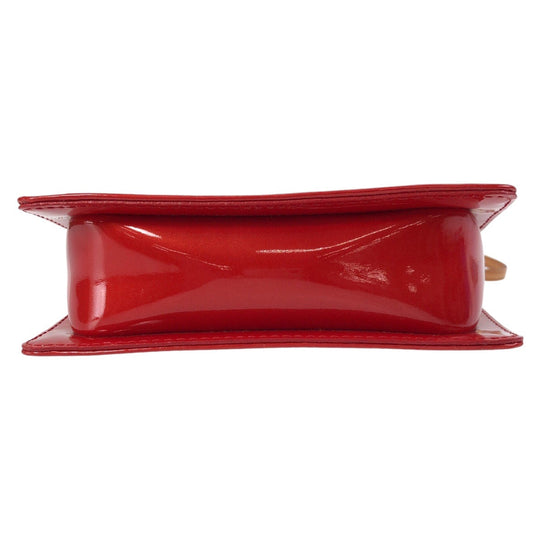 LOUIS VUITTON Shoulder Bag M91137 enamel Red Monogram Vernis Motto