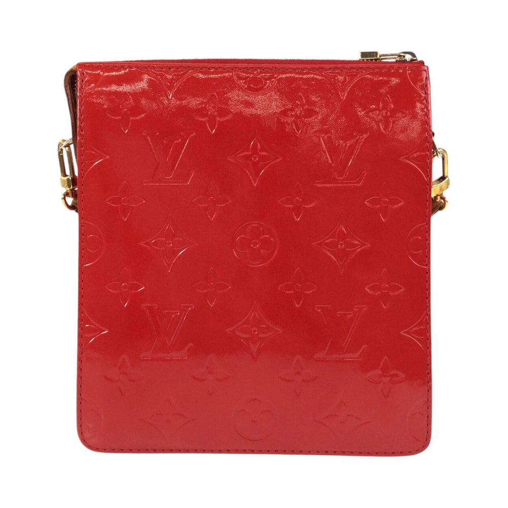 LOUIS VUITTON Shoulder Bag M91137 enamel Red Monogram Vernis Motto