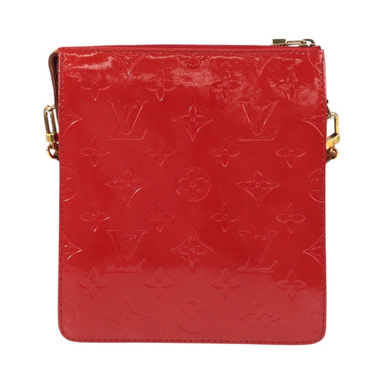 LOUIS VUITTON Shoulder Bag M91137 enamel Red Monogram Vernis Motto