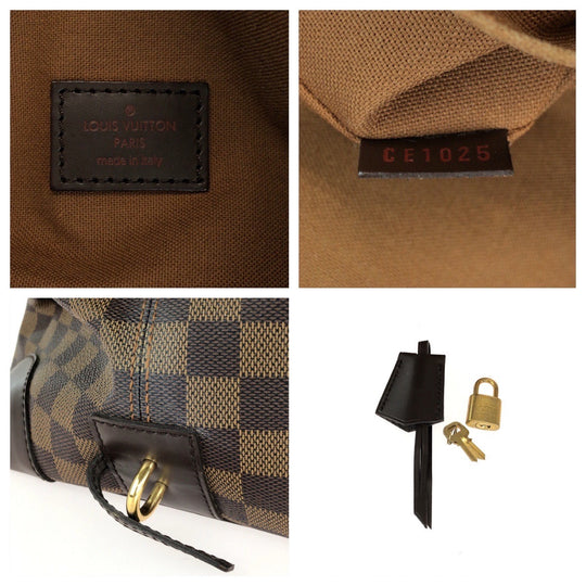 LOUIS VUITTON Boston Duffel bag N41537 PVC Brown Damier Vaslab
