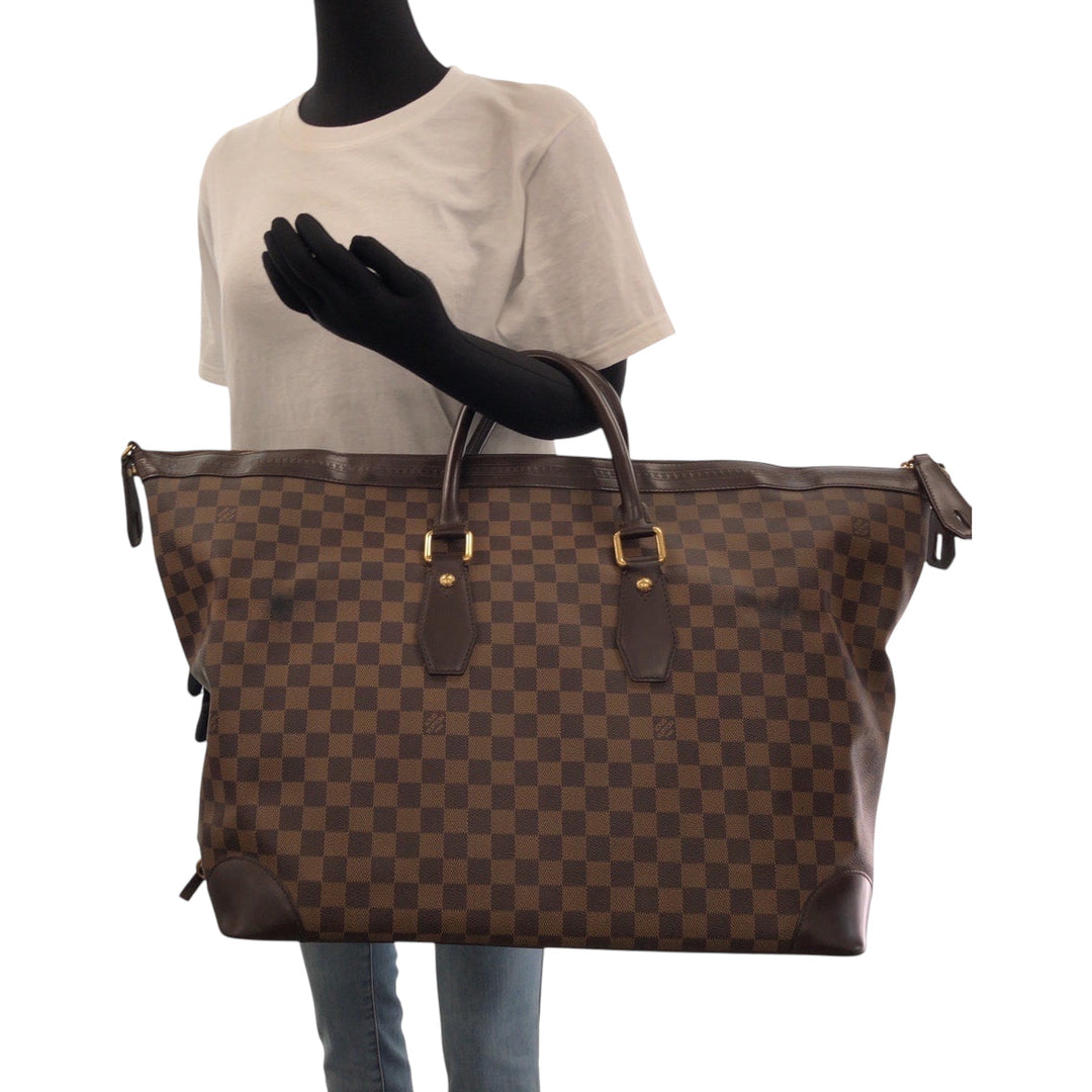 LOUIS VUITTON Boston Duffel bag N41537 PVC Brown Damier Vaslab