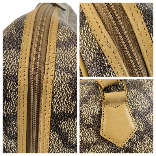 Yves Saint Laurent Handbag PVC Brown YSL