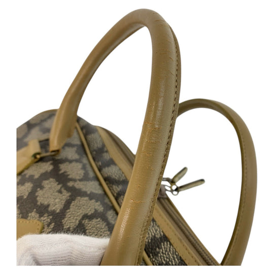 Yves Saint Laurent Handbag PVC Brown YSL