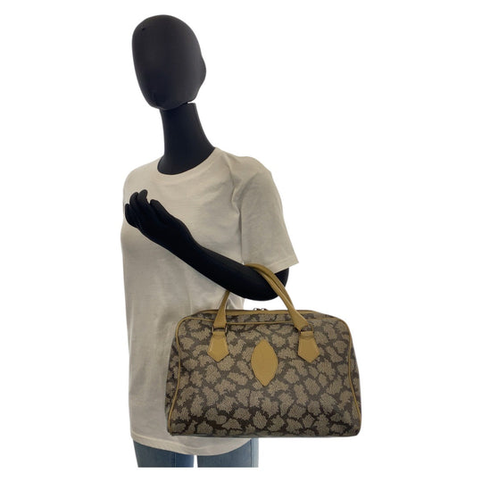 Yves Saint Laurent Handbag PVC Brown YSL