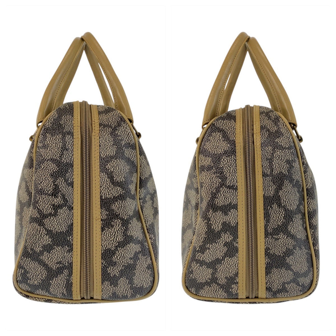 Yves Saint Laurent Handbag PVC Brown YSL