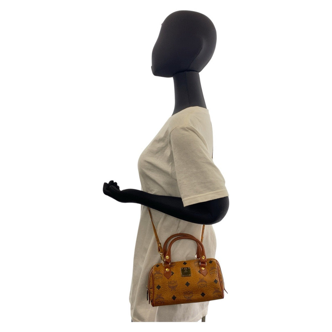 MCM Shoulder Bag leather Brown Vicetos