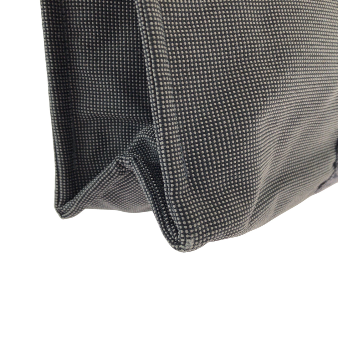 HERMES business bag canvas Grey SilverMetal business bag clutch bag Her Line mens Used Authentic