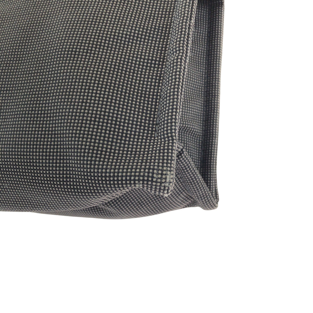 HERMES business bag canvas Grey SilverMetal business bag clutch bag Her Line mens Used Authentic